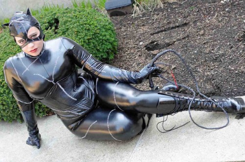 catwoman cosplay sexy leather